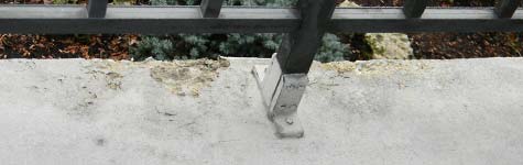 pavimento, balcone, calcestruzzo, cemento, danno, carbonatazione, erosione, deterioramento