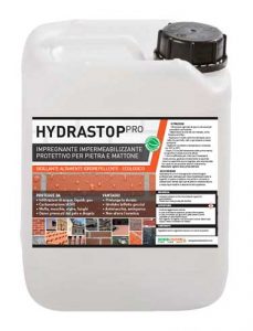 Hydrastop Pro, impregnante idrorepellente pietra, impermeabilizzante, idrorepellente, pietra, cotto, laterizio
